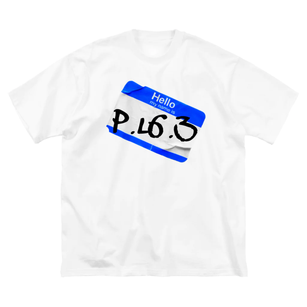 P.L.6.3のHello P.L6.3【ブルー】 ビッグシルエットTシャツ