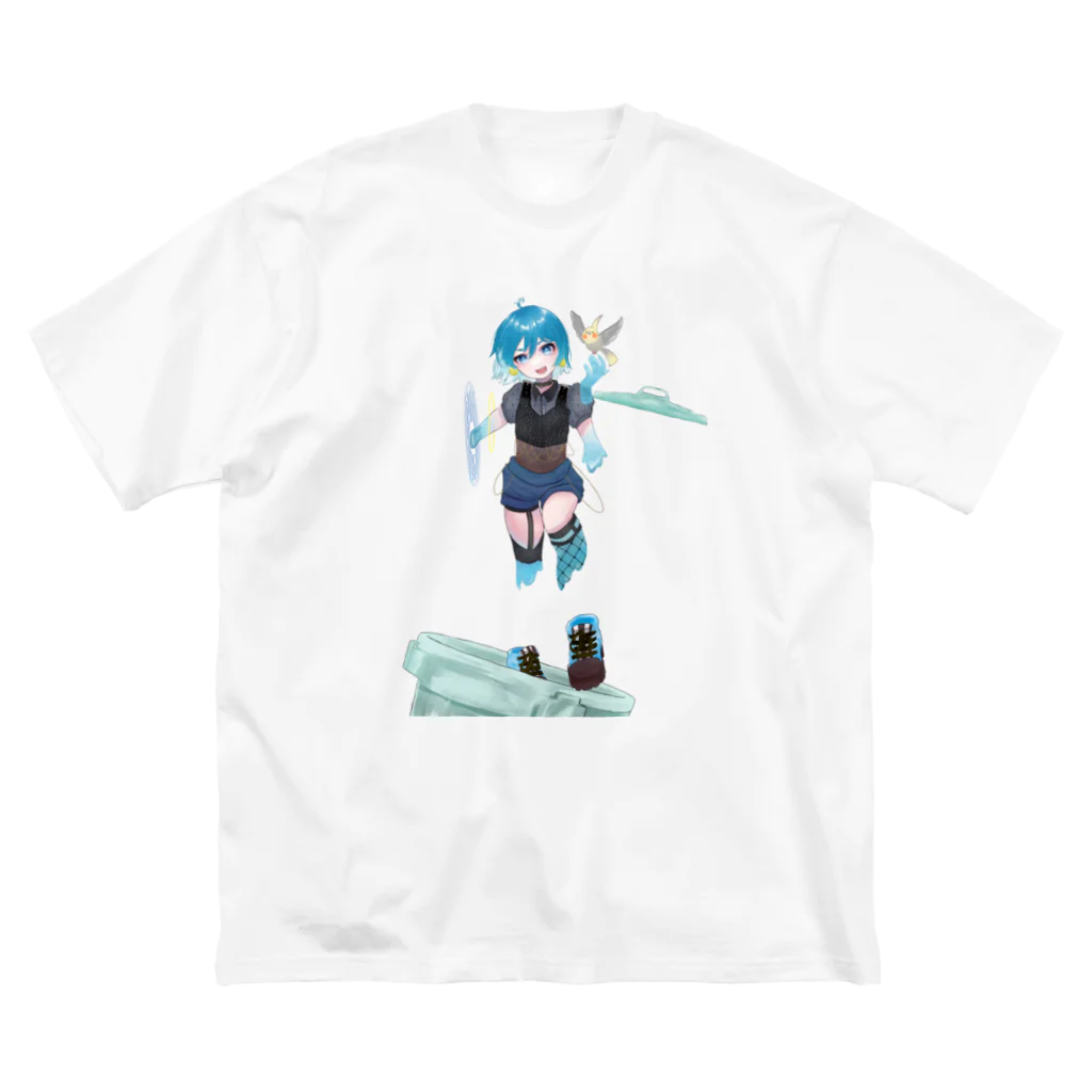 スライムバケツ店の有馬千草ママ冷音ちゃん（右手異空間B） Big T-Shirt