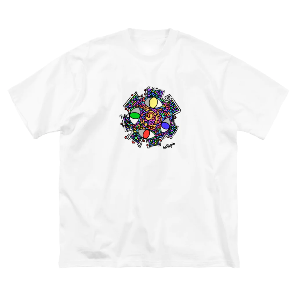 hayapinのハグルマ ビッグシルエットTシャツ