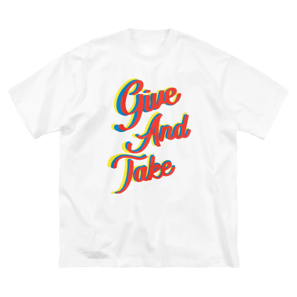 たけるん’s SHOPのGive And Take　スマホケース　 ビッグシルエットTシャツ