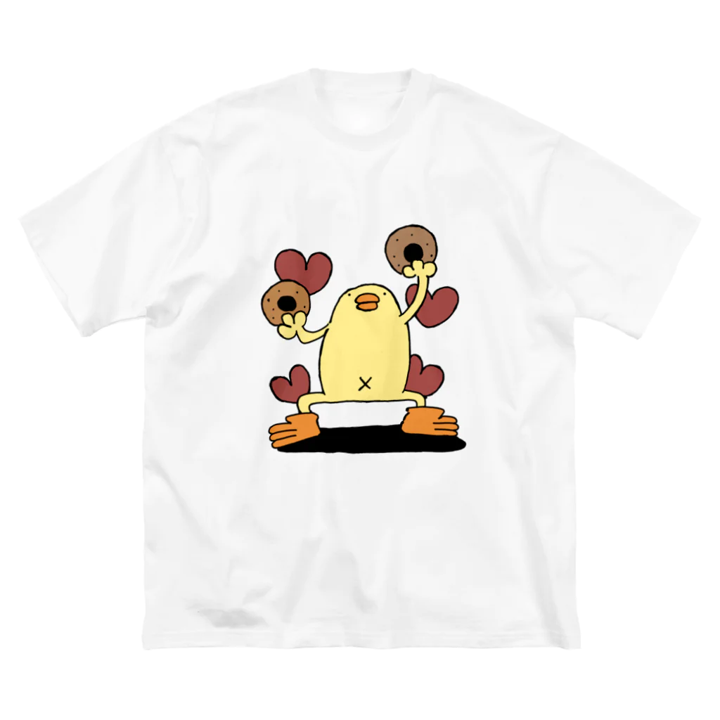 ぴょろりんちょ🐤のドーナッツぴよ ビッグシルエットTシャツ