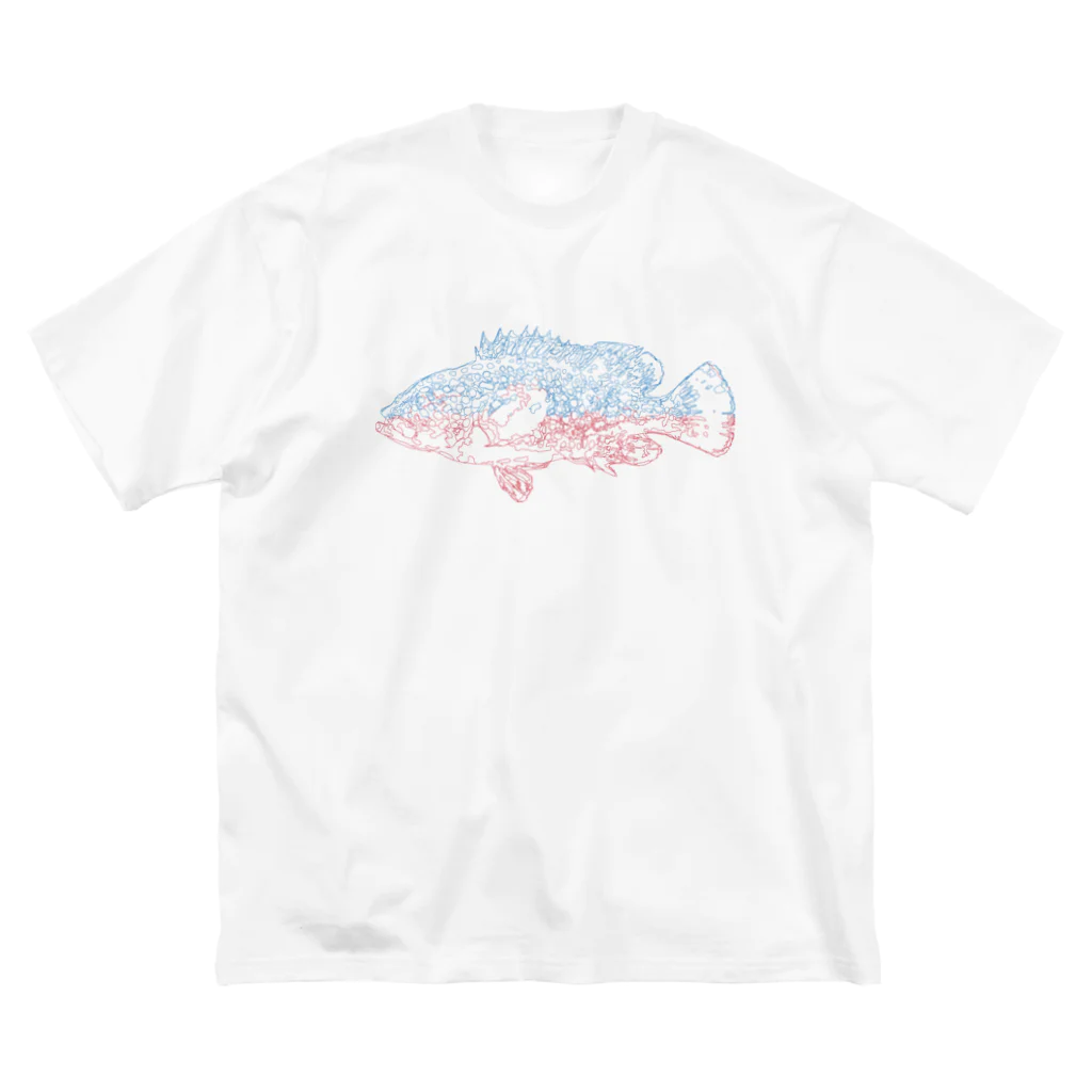 BlueBITE134shopのKIJIHATA 2tone ビッグシルエットTシャツ