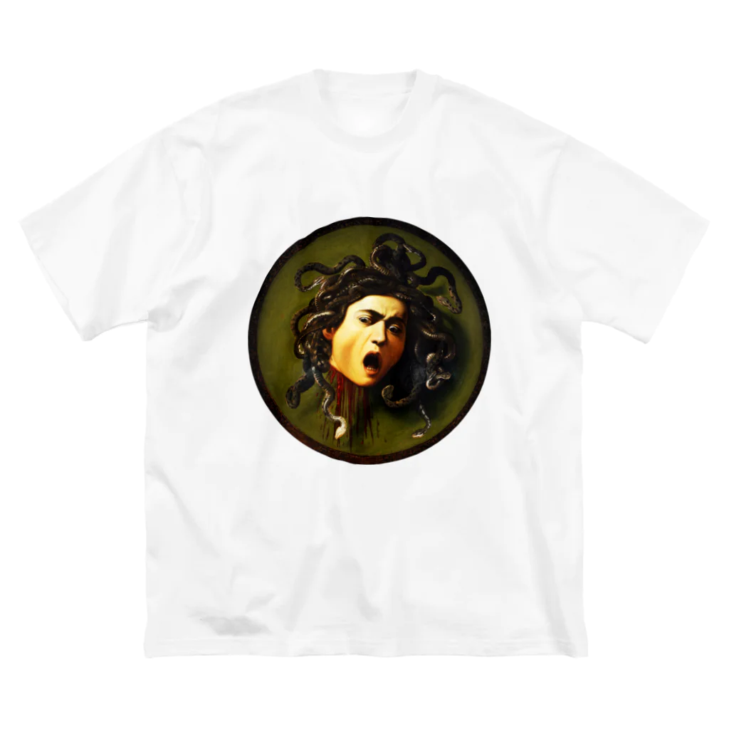 MUGEN ARTのメドゥーサ　カラヴァッジオ　Caravaggio / Medusa ビッグシルエットTシャツ