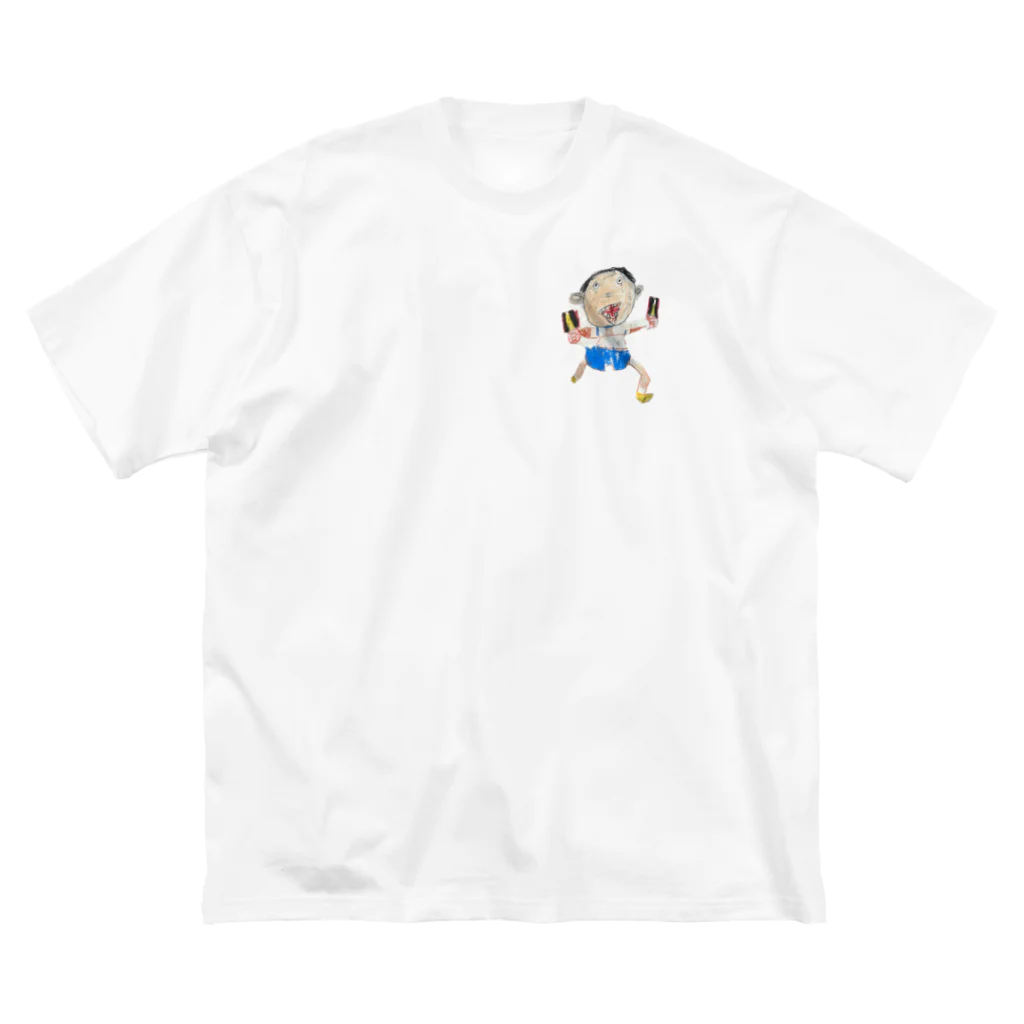 子ども画伯のよっちょれ君 ビッグシルエットTシャツ