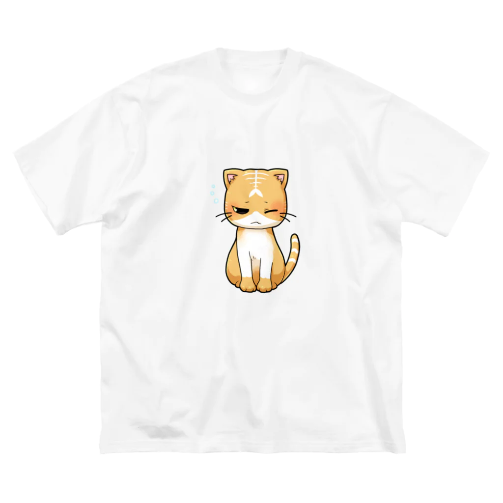 ほっけにゃんの眠たいほっけにゃん ビッグシルエットTシャツ