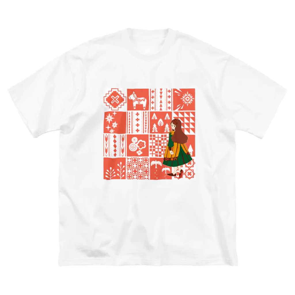 Cicogna（チコーニャ）のpatchwork GIRL Big T-Shirt