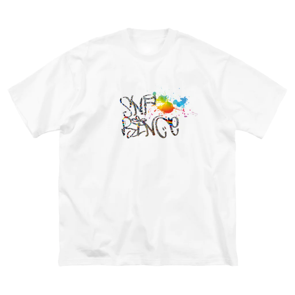 王子のアパレル Snprinceのベルリンの壁 Snprince logo ビッグシルエットTシャツ