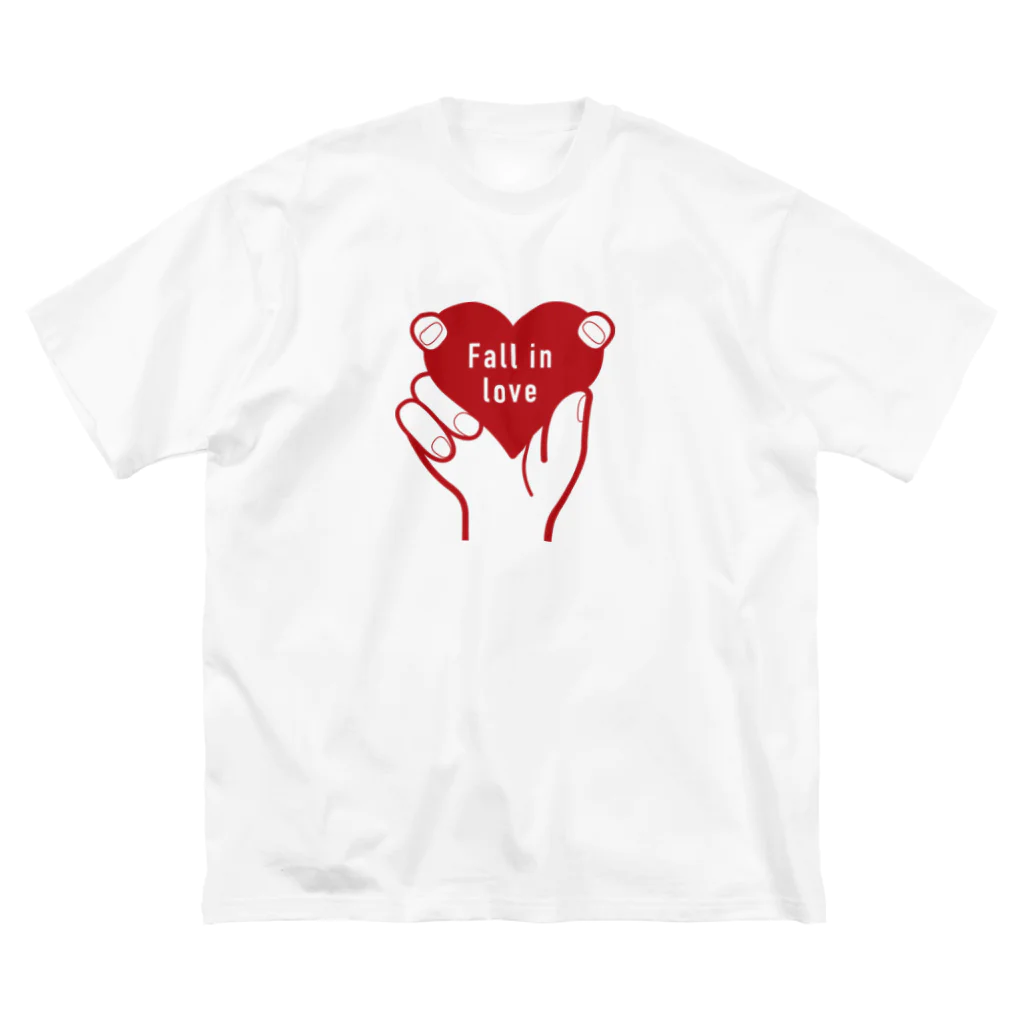 t-shirts-cafeのFall in love Big T-Shirt