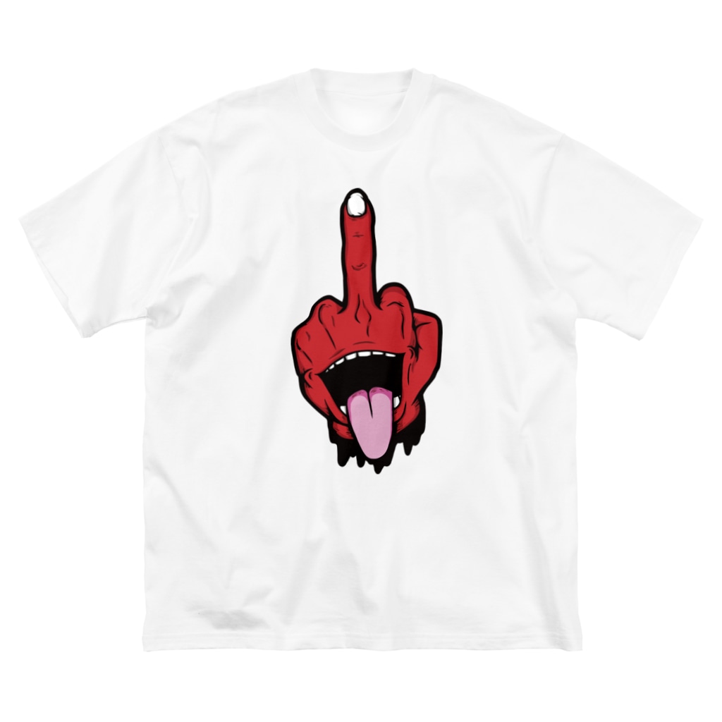 TRAVA design SHOPの挑発（赤） Big T-Shirt