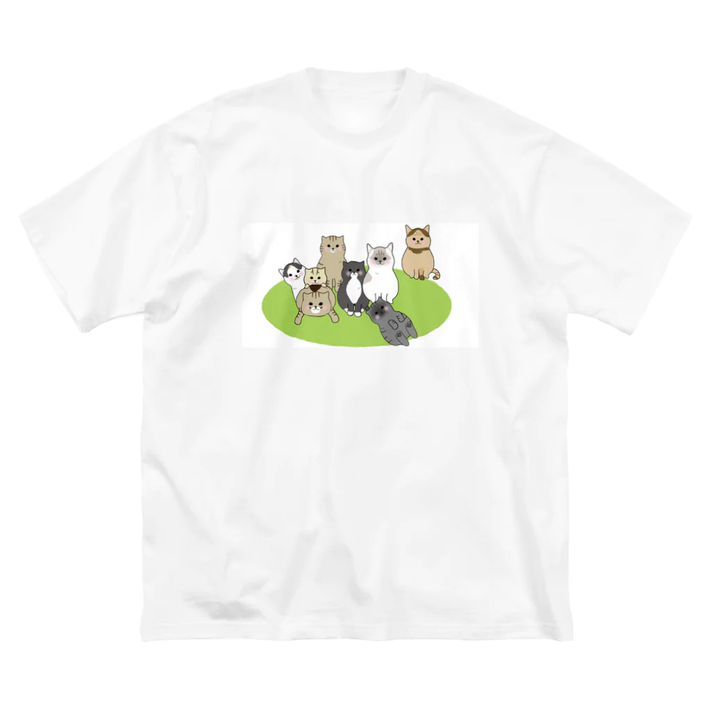 久留ねこ屋のみちくるりなすふ勢ぞろい Big T-Shirt