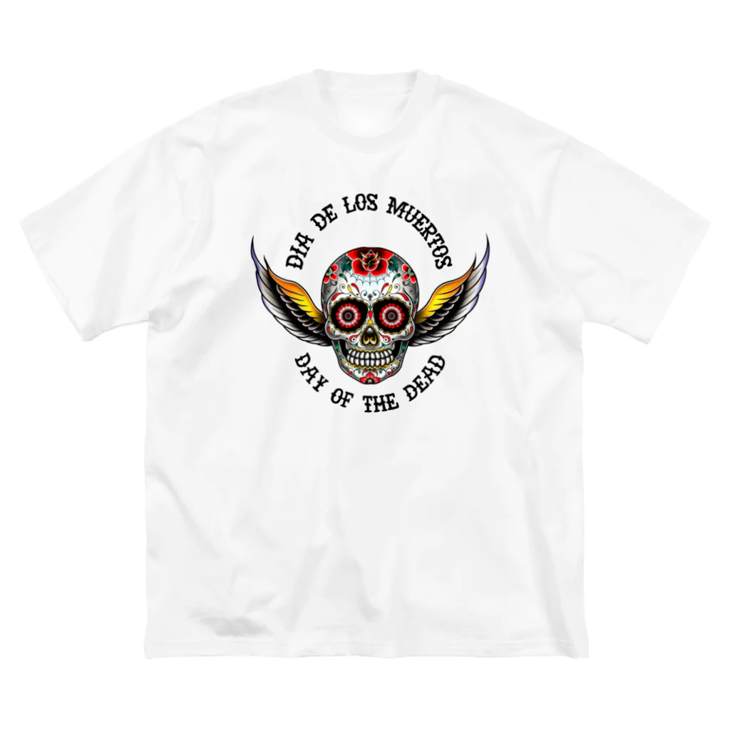 Demon Lord 9 tailsの『Dia De Los Muertos🌹』 ビッグシルエットTシャツ