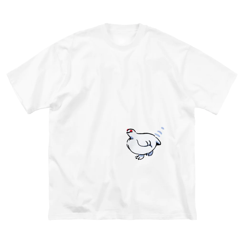 segasworksのこっちに来るライチョウさん ビッグシルエットTシャツ