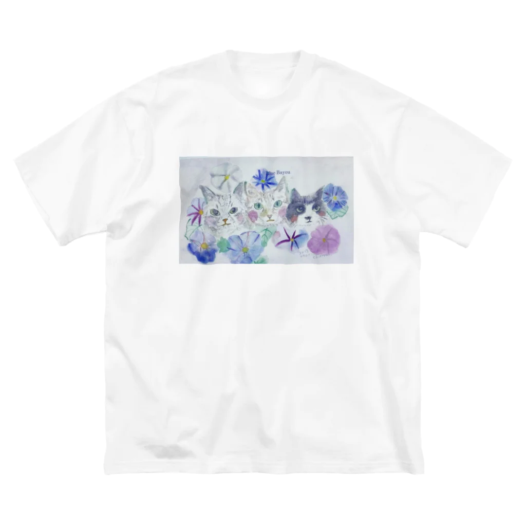 Blue Bayouの朝顔とみるちょこもーたん Big T-Shirt