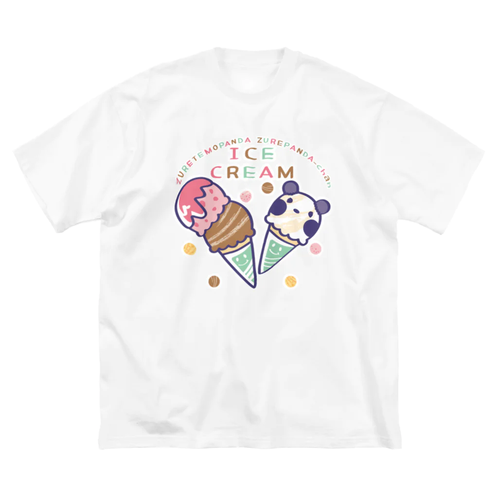 イラスト MONYAAT のズレぱんだちゃんのアイスクリームB Big T-Shirt