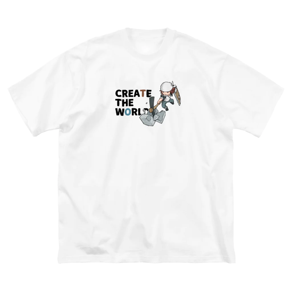 mocchi’s workshopのCREATE THE WORLD ビッグシルエットTシャツ