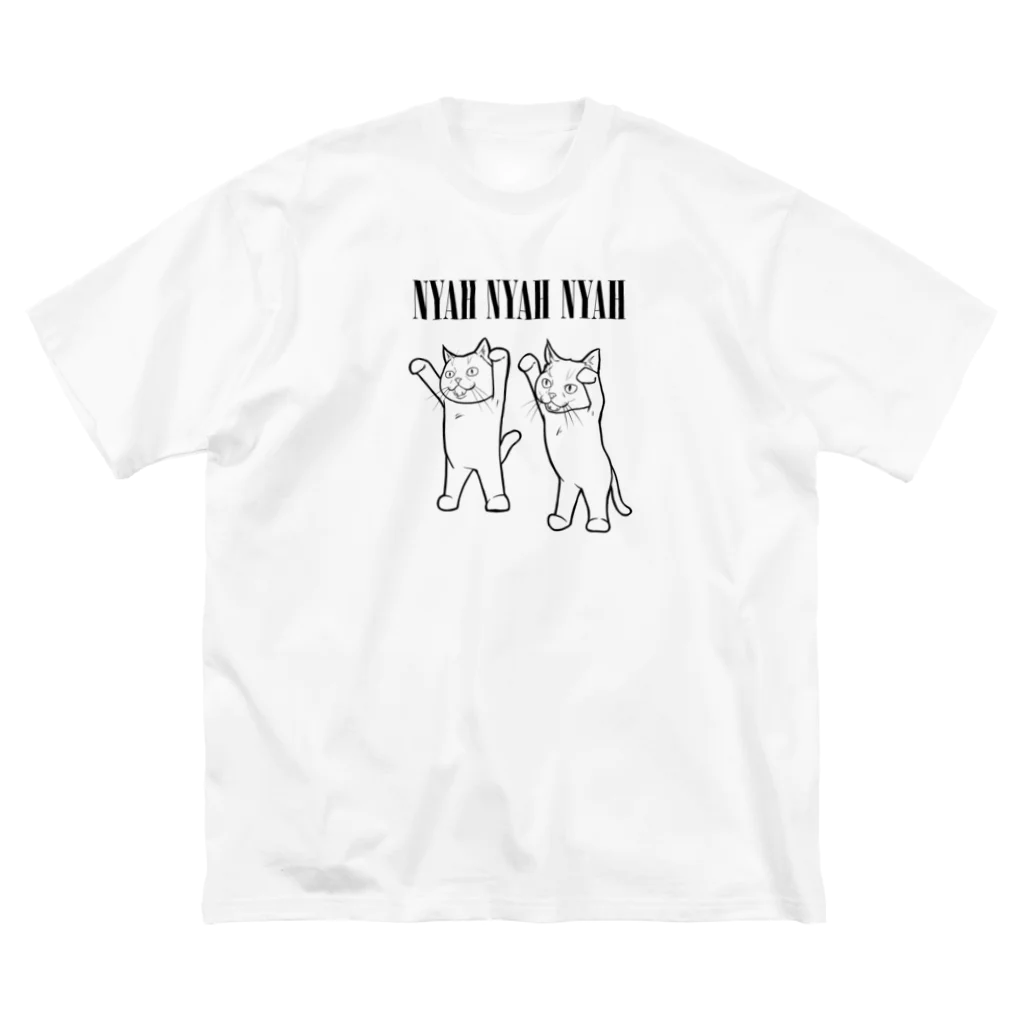 TAKE-TONのNYAH NYAH NYAH ビッグシルエットTシャツ