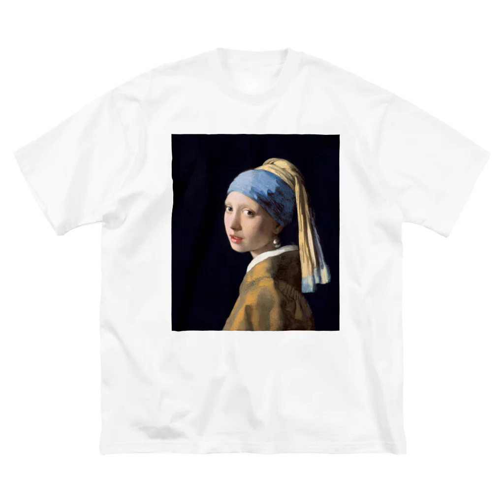 世界美術商店の真珠の耳飾りの少女 / Girl with a Pearl Earring ビッグシルエットTシャツ