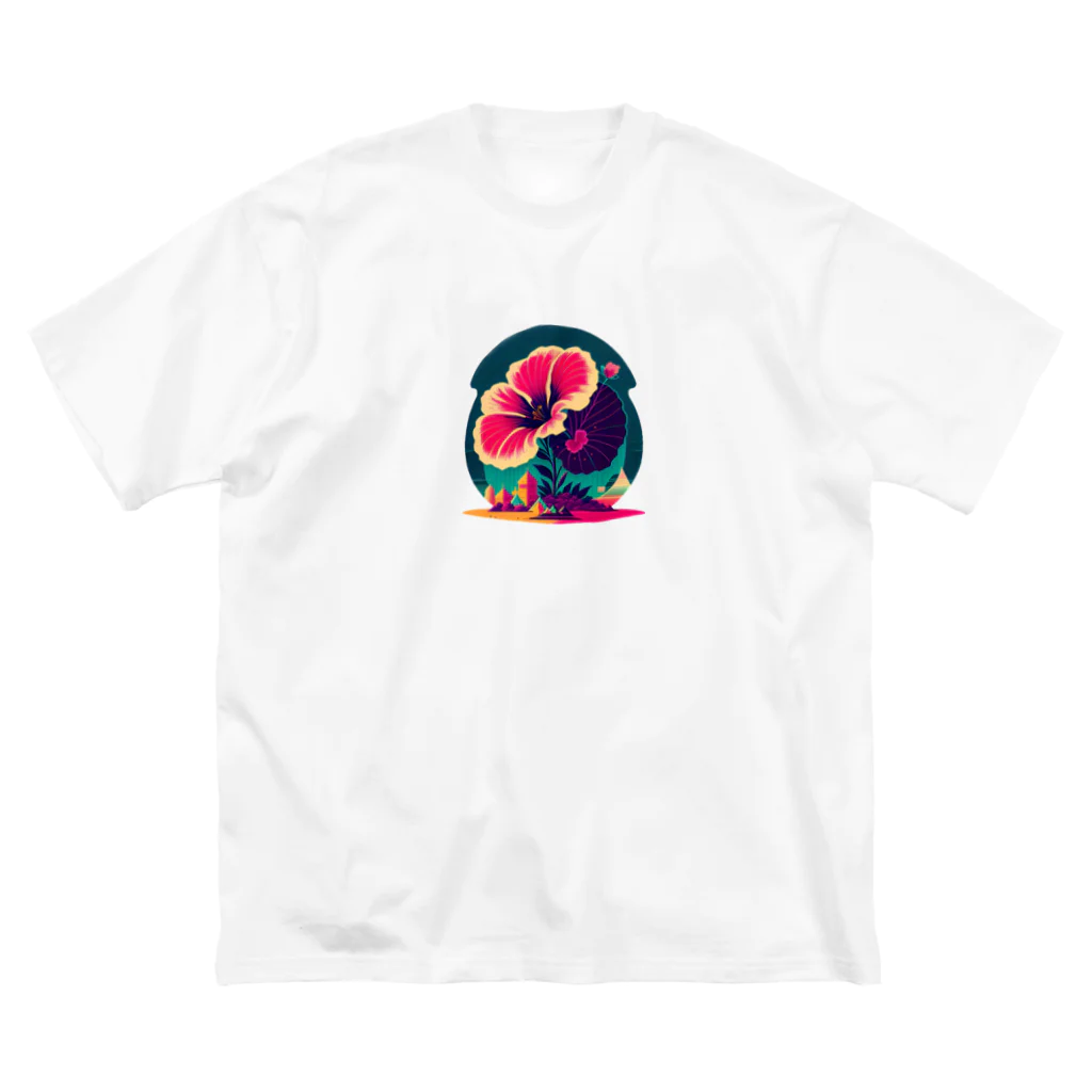 ozのハイビスカス🌺 ビッグシルエットTシャツ