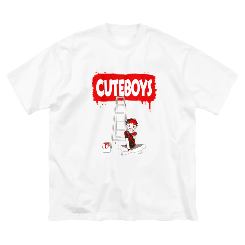 CUTEBOYS STOREのCUTEBOYS ペンキらくがき ビッグシルエットTシャツ