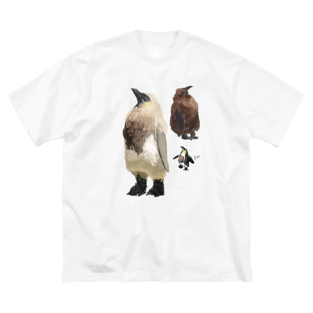 ふわキャラ工房の換毛期のペンギンたち Big T-Shirt