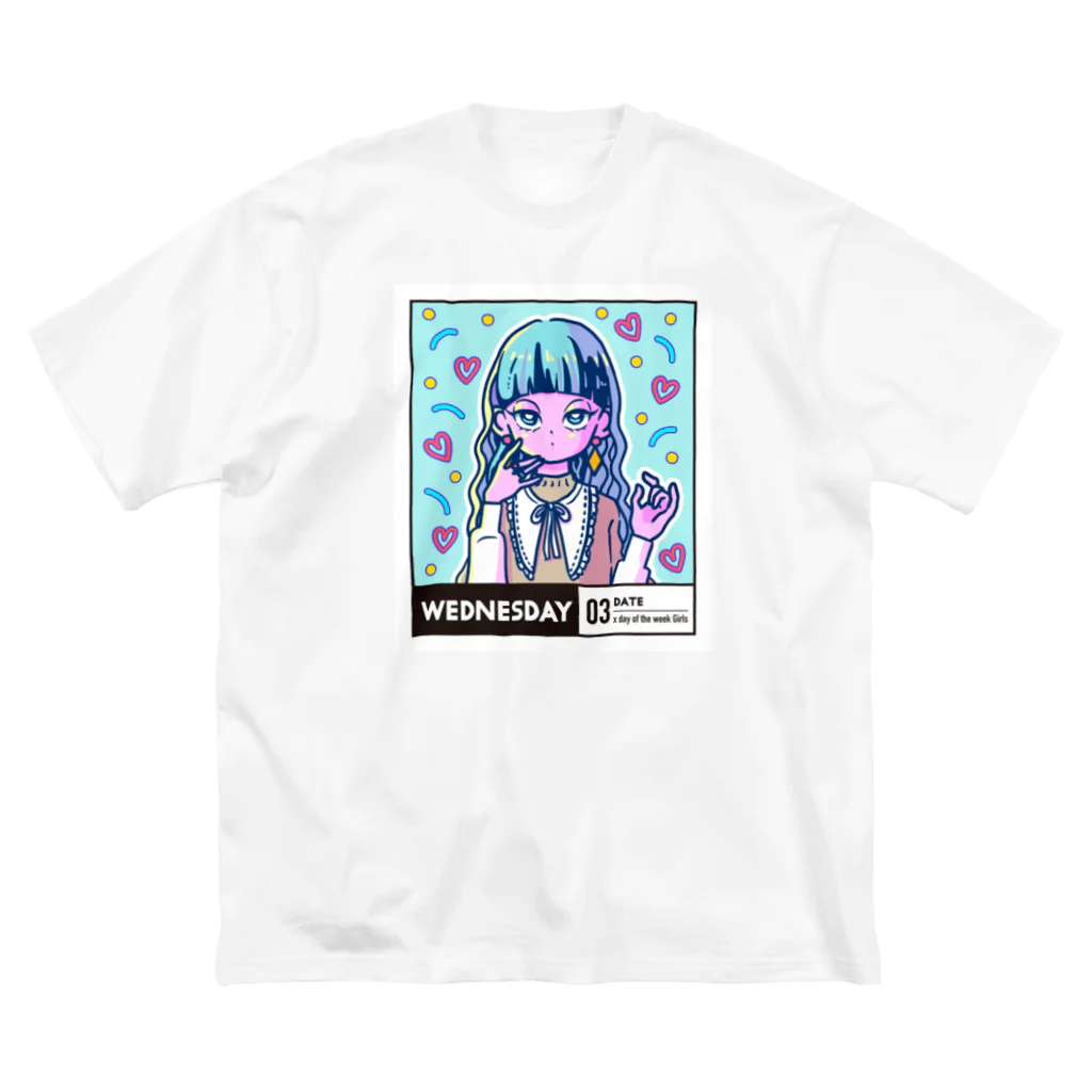 x曜日の彼女 の03-3-date-Wednesday Big T-Shirt