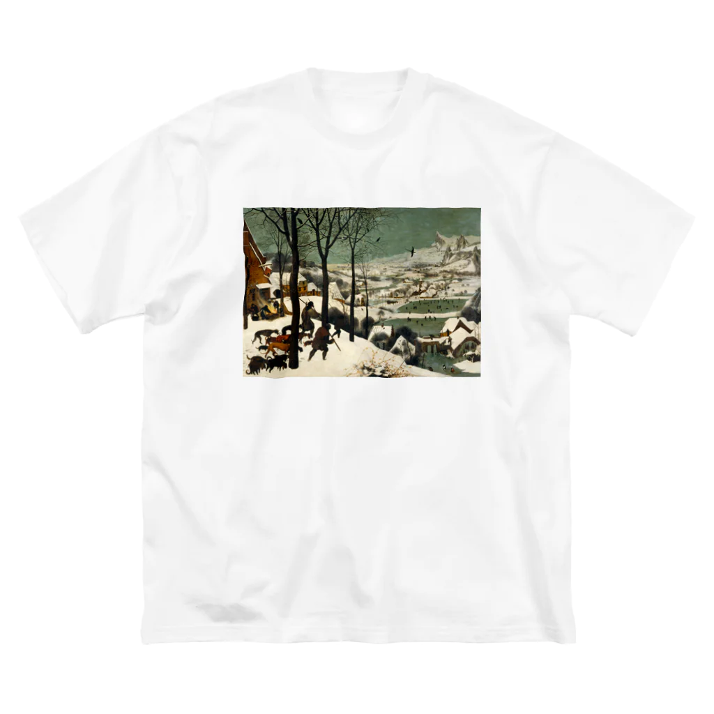 世界美術商店の雪中の狩人 / The Hunters in the Snow ビッグシルエットTシャツ