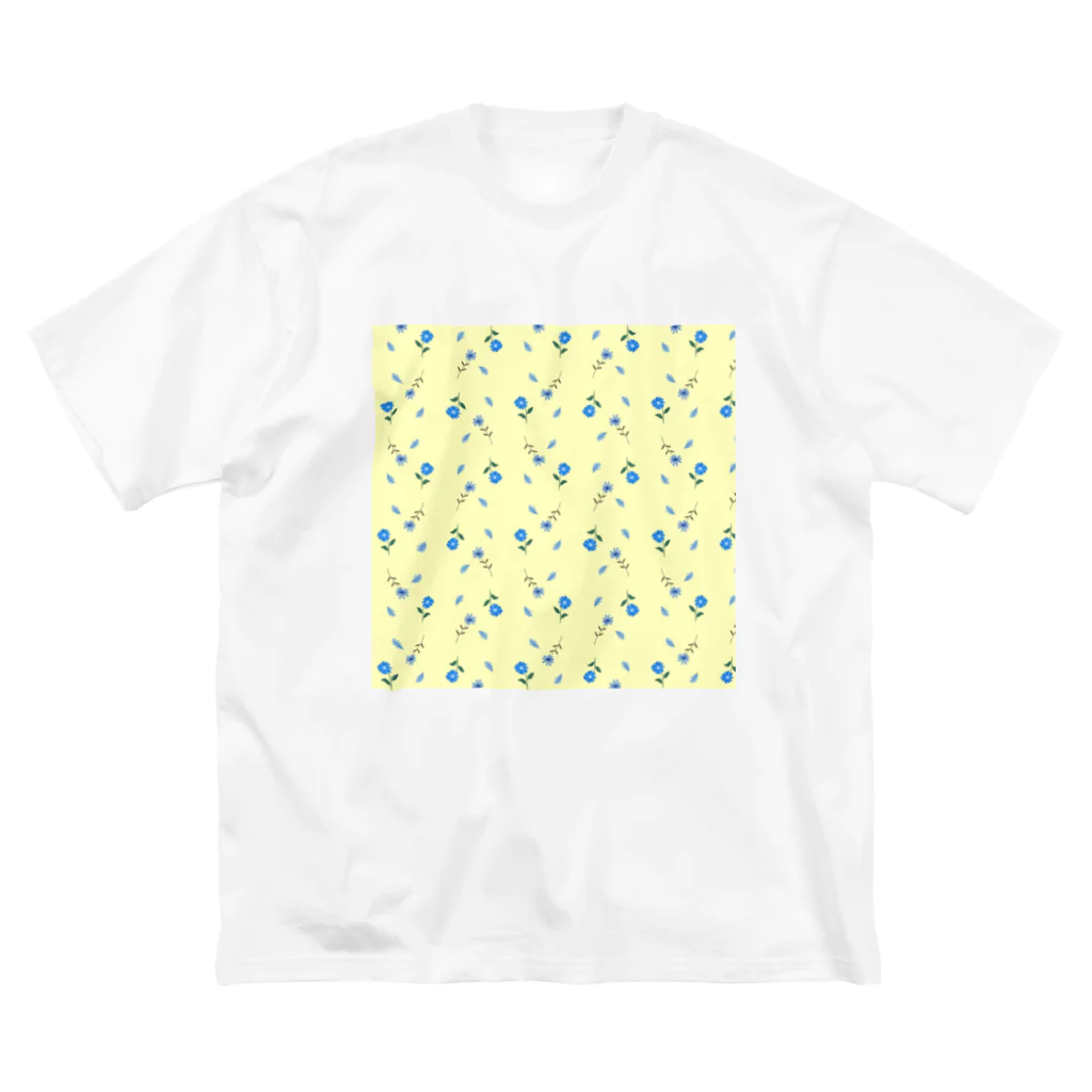 千億のラブリー花柄 ビッグシルエットTシャツ