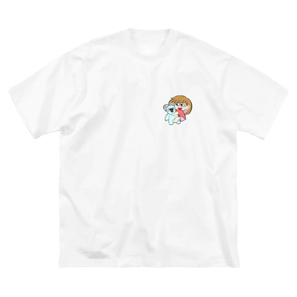 すきっ歯のコアラ抱きせいちゃん ビッグシルエットTシャツ