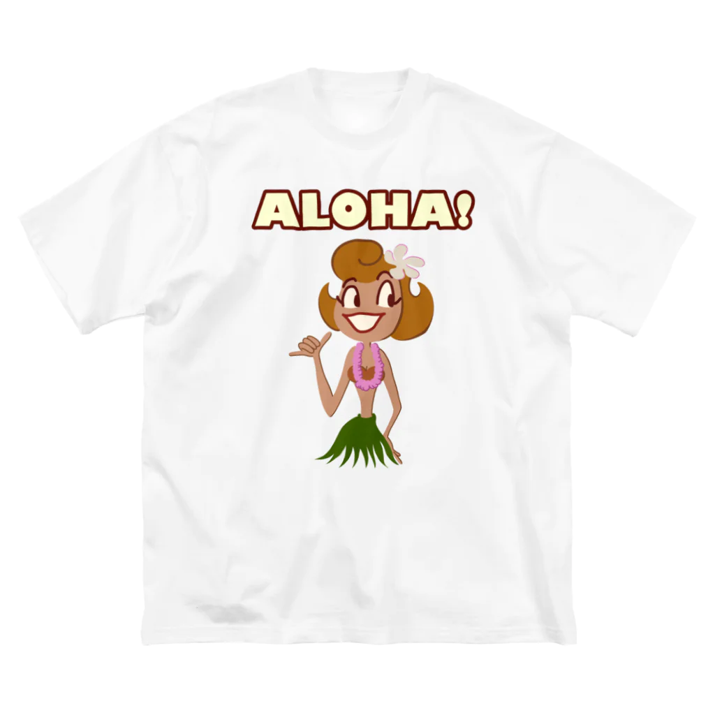 PPBOBBY13のALOHA Hula Girl ビッグシルエットTシャツ