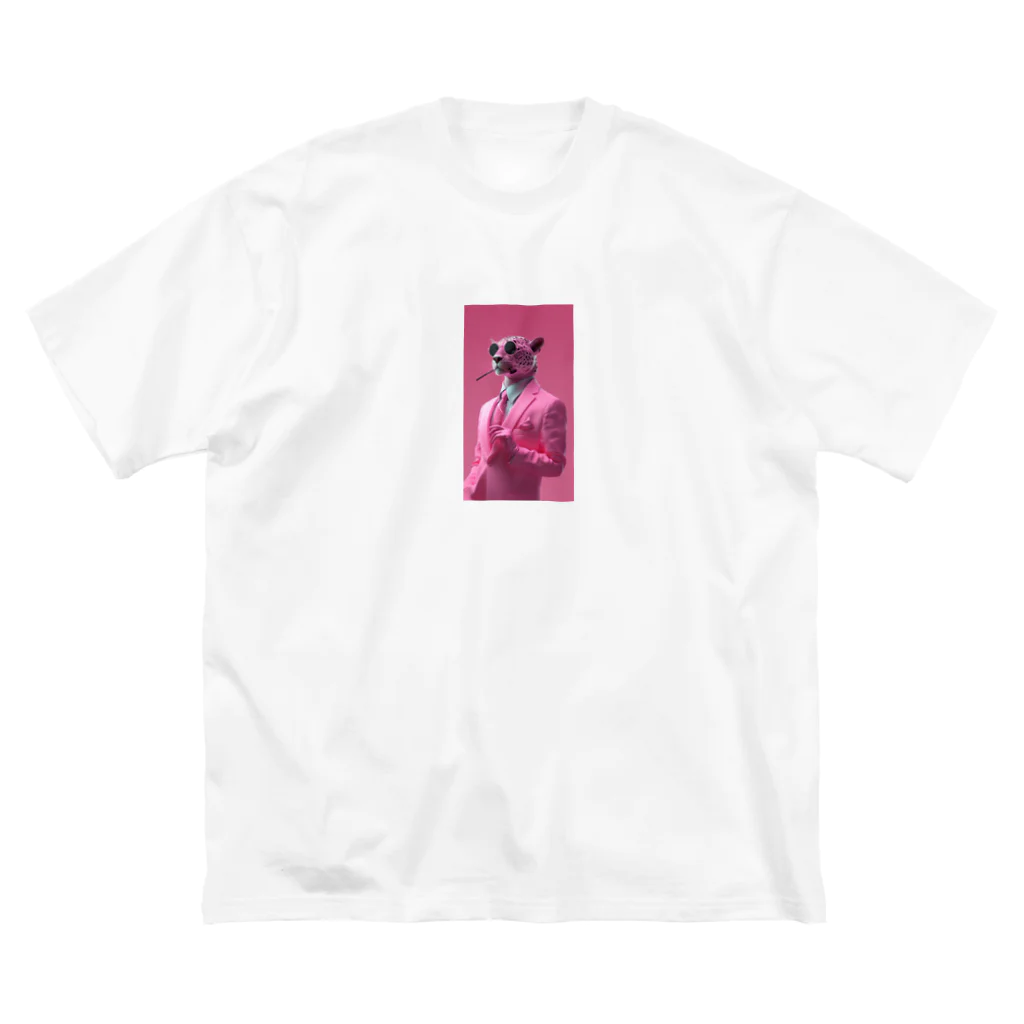 WorldworldのPink ビッグシルエットTシャツ