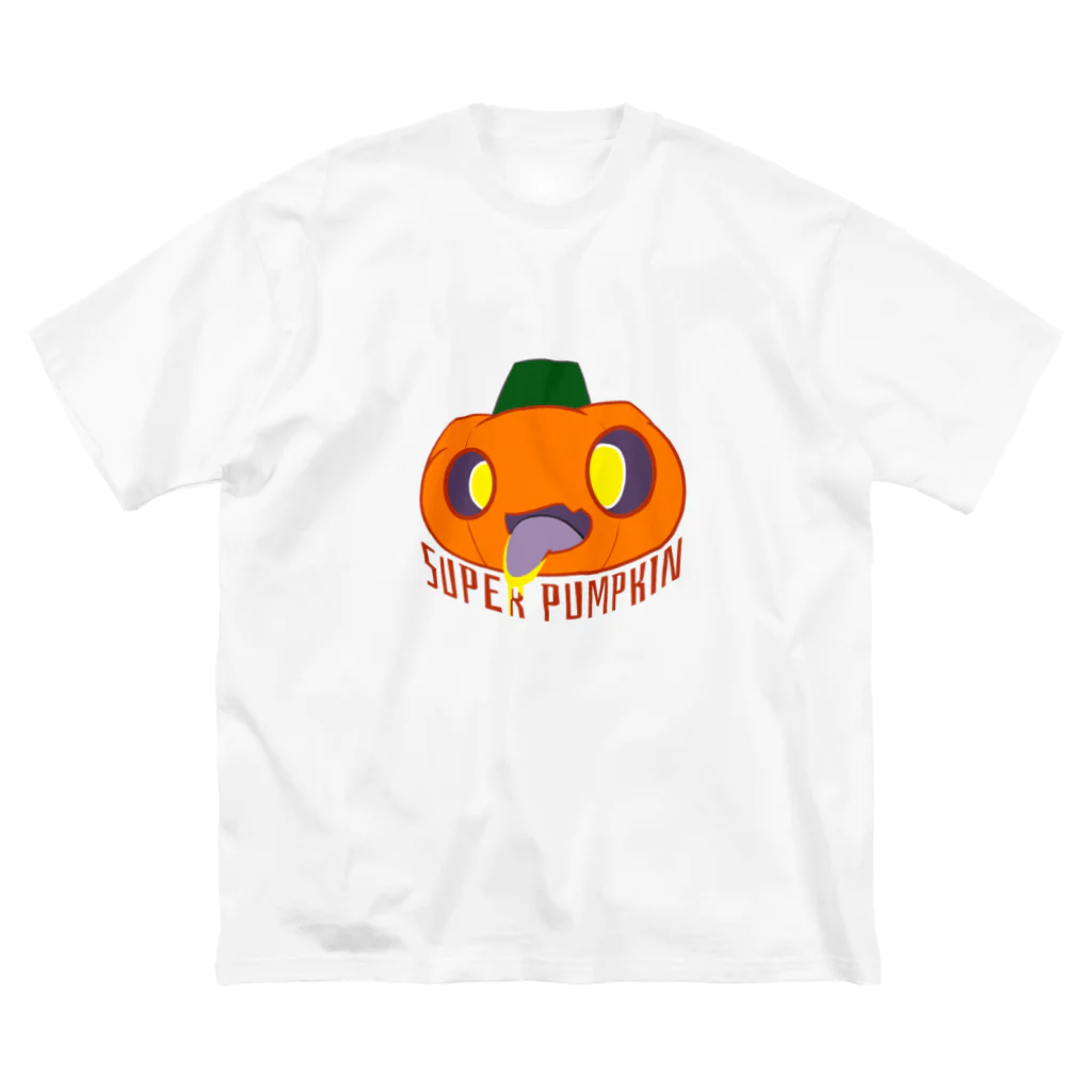 SUPER_PUMPKINのSUPER PUMPKIN 茶ふち ビッグシルエットTシャツ