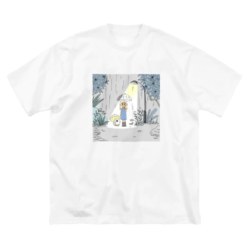 もるの森と雨音を感じる Big T-Shirt