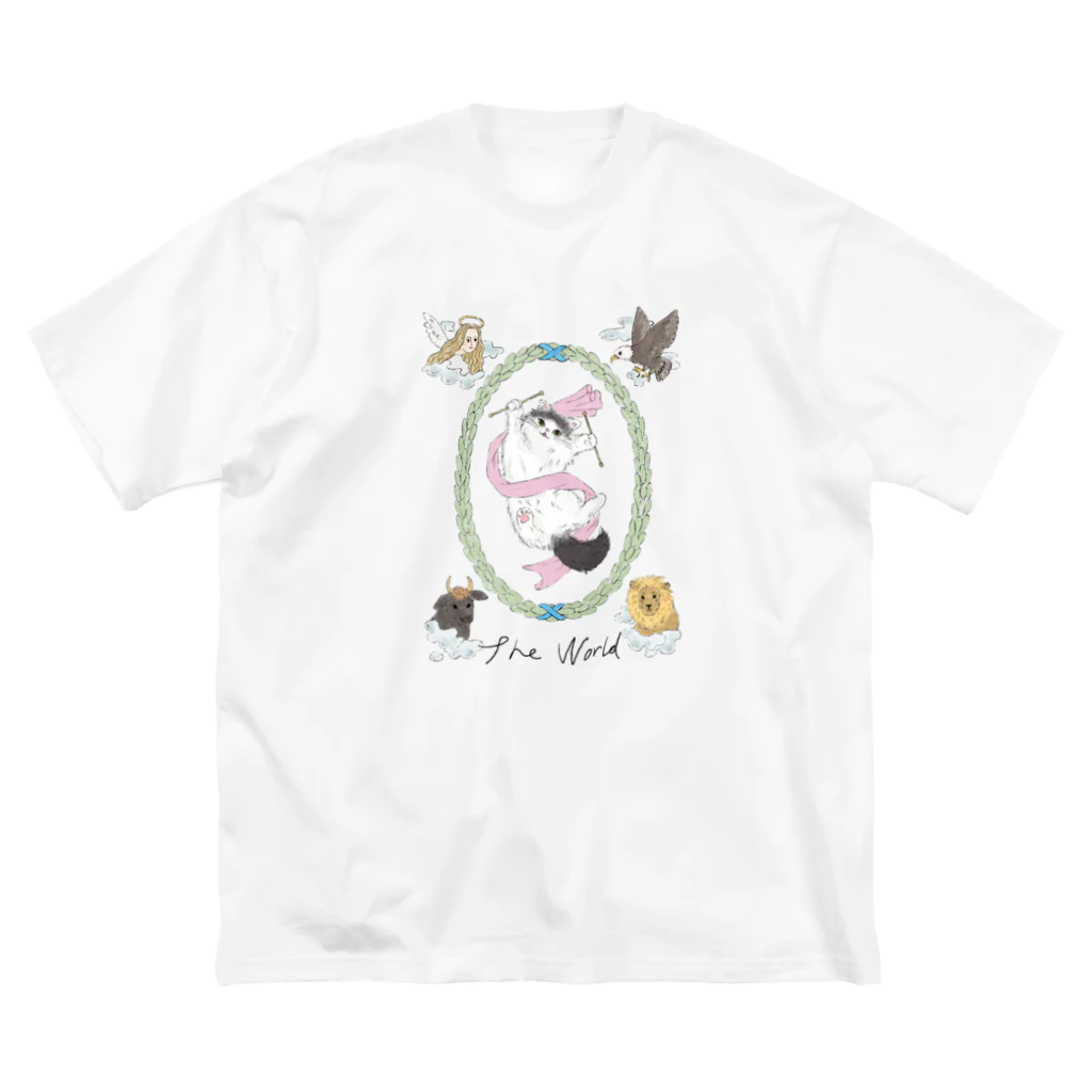 fortunecatのCat of the world ビッグシルエットTシャツ