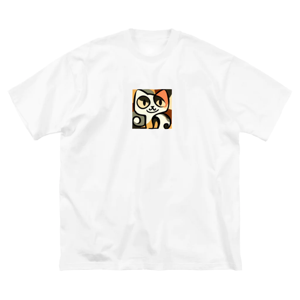 T2 Mysterious Painter's ShopのMysterious Cat ビッグシルエットTシャツ