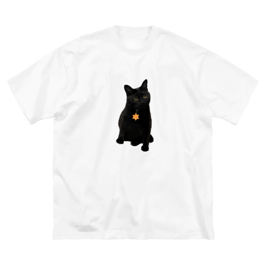 mochi mochi neko yaの黒猫のkey Big T-Shirt