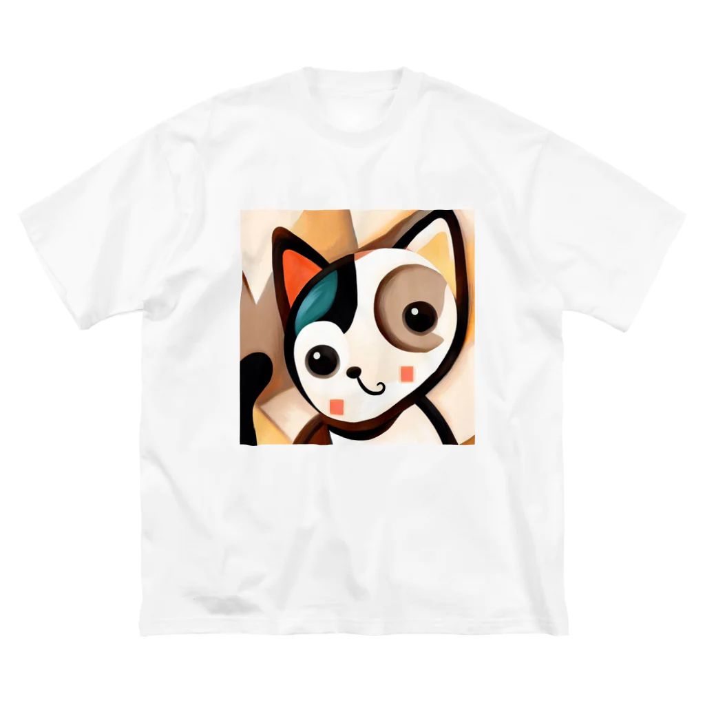 T2 Mysterious Painter's ShopのMysterious Cat ビッグシルエットTシャツ