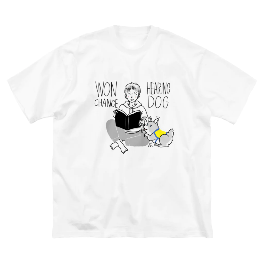 WON CHANCE ワンチャンスのBEST FRIEND HEARING DOG ビッグシルエットTシャツ