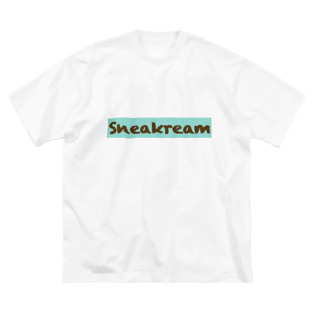 Sneakreamの（フロントのみ）チョコミントアイスクリーム Big T-Shirt