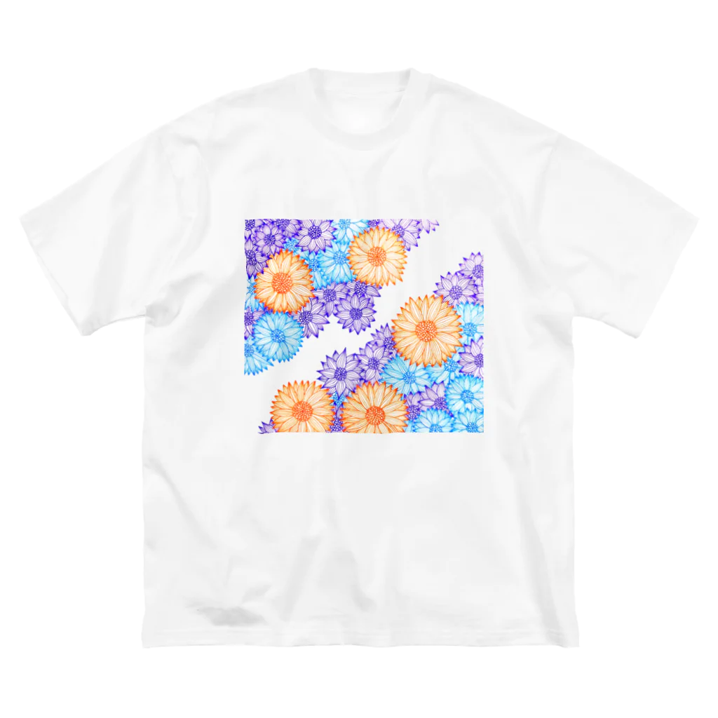 あんちゃーりーのはなハナ花1 ビッグシルエットTシャツ