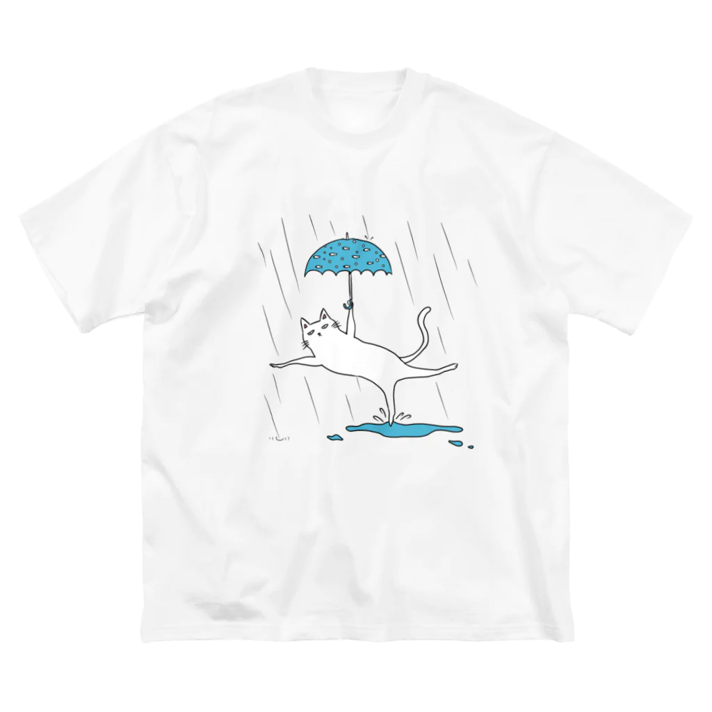 ヒロシオーバーダイブの雨が好き ビッグシルエットTシャツ