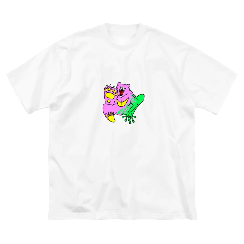 楽しいタカちゃんのくま吉がえる Big T-Shirt