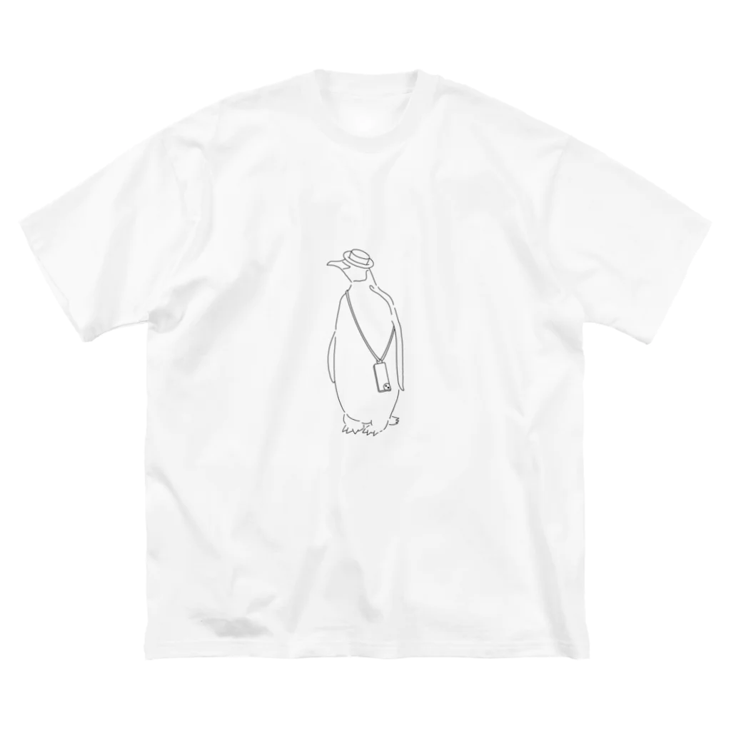 ポップトーンの休日ペンギン ビッグシルエットTシャツ