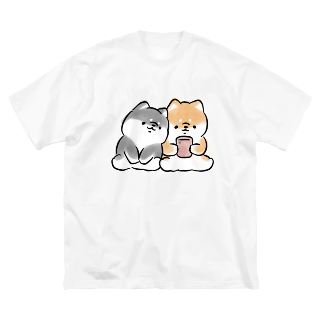 ほんわかしばいぬのほんわか黒しば(スマホ) Big T-Shirt