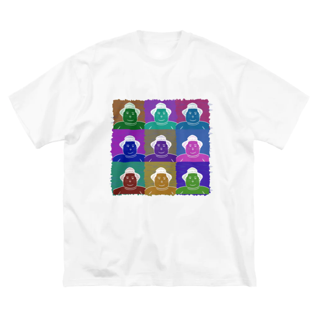 Heiwa_AriのSUMO WRESTLER (multicolor) ビッグシルエットTシャツ