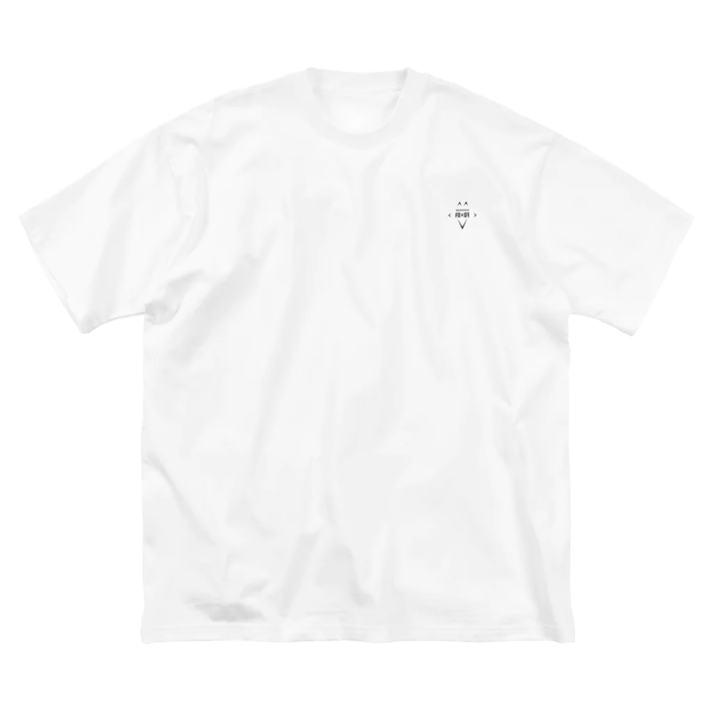 TRIANGLE FOX [トライアングル・フォックス]  Official StoreのTRIANGLE FOX Black ビッグシルエットTシャツ