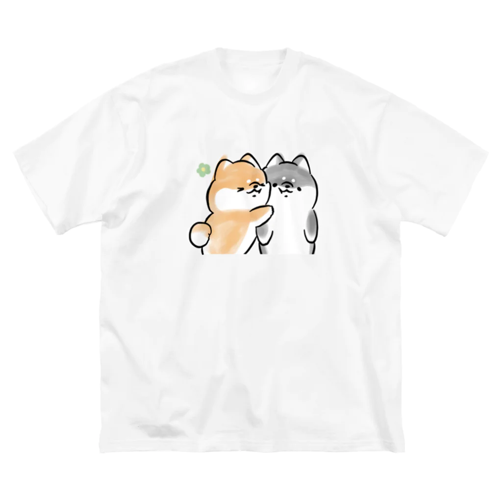 ほんわかしばいぬのほんわかしばいぬ(すりすり) ビッグシルエットTシャツ