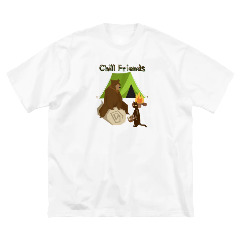 A&D Laid back lifeのChill friends  Big T-Shirt