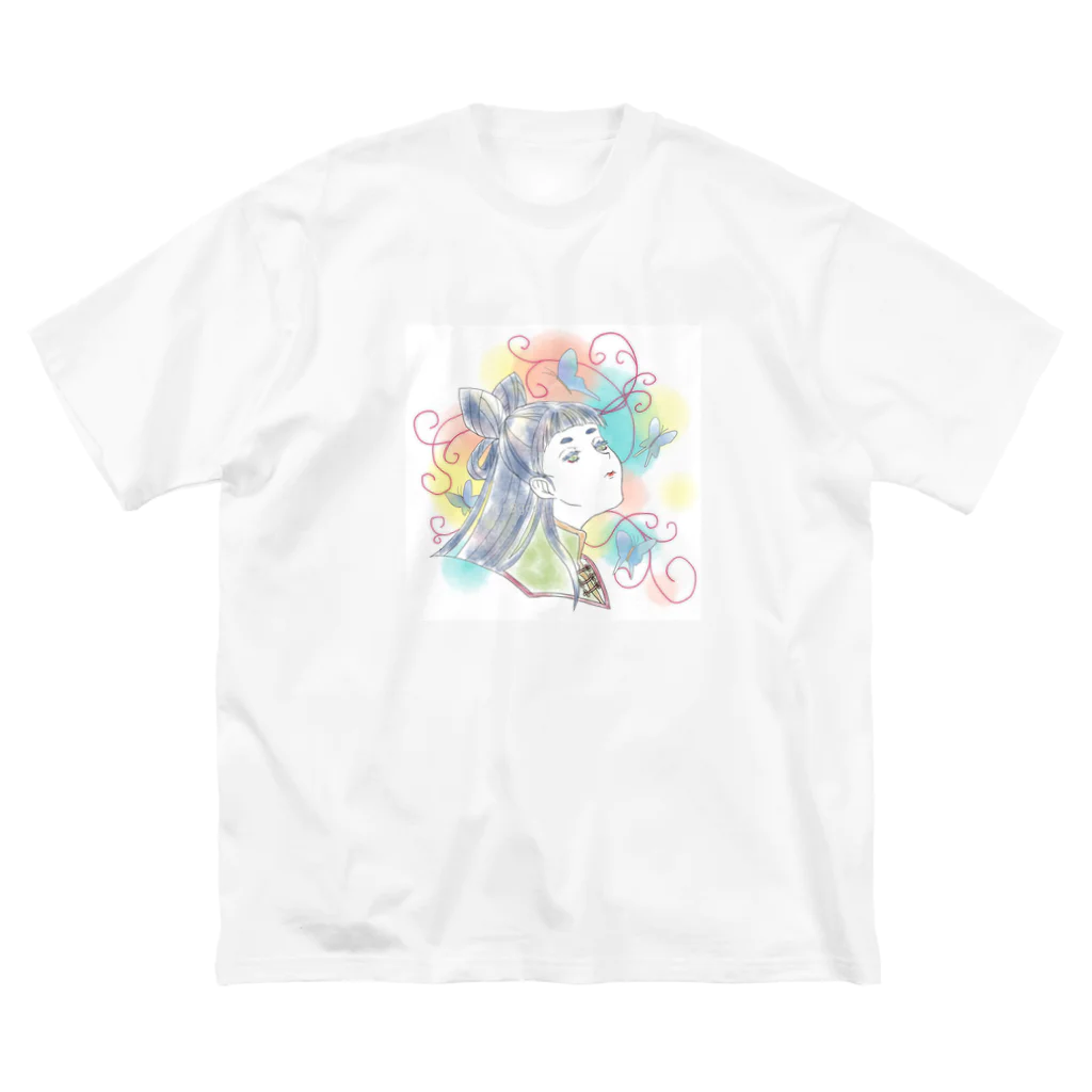 モダンラヂオの【オリエンタルガール】 ビッグシルエットTシャツ