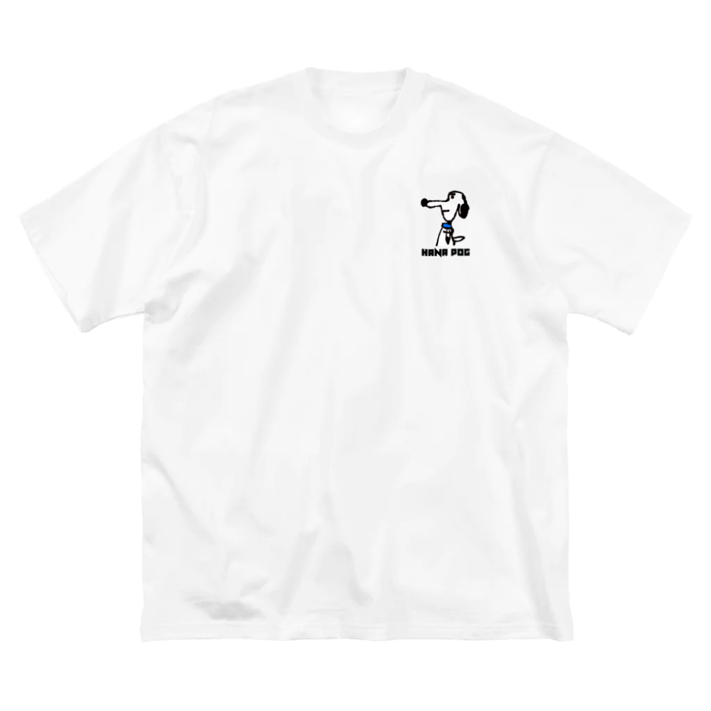 ライロクSTANDARDの“HANA DOG” ロゴ小 ビッグシルエットTシャツ