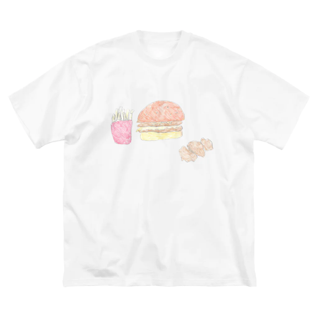 くまのベイカーズの休日のランチセット(作:K.M) ビッグシルエットTシャツ